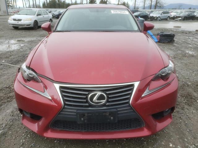 JTHCF1D21F5025609 - 2015 LEXUS IS 250 RED photo 5