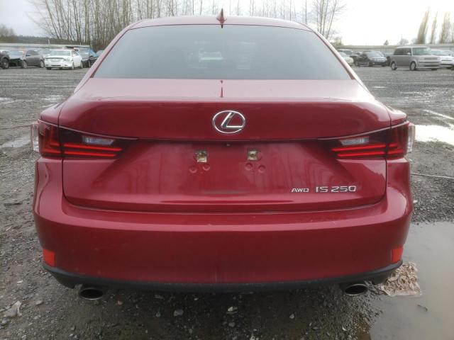 JTHCF1D21F5025609 - 2015 LEXUS IS 250 RED photo 6