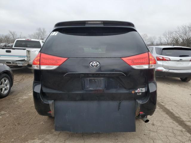 5TDKK3DC8DS369426 - 2013 TOYOTA SIENNA LE BLACK photo 6