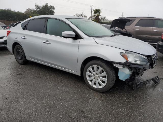 3N1AB7AP8HY275395 - 2017 NISSAN SENTRA S SILVER photo 4