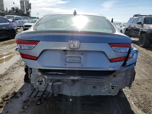 1HGCV3F14LA014869 - 2020 HONDA ACCORD HYBRID GRAY photo 6