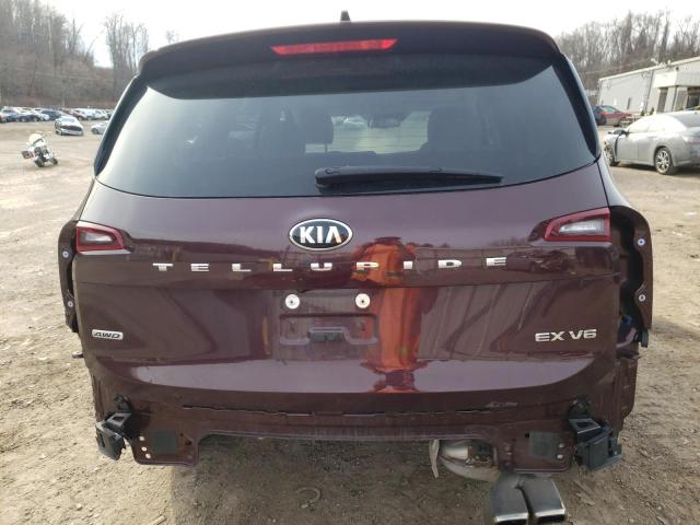 5XYP3DHC5MG171452 - 2021 KIA TELLURIDE EX BURGUNDY photo 6