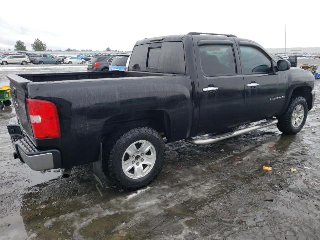 2GCEK13M871684444 - 2007 CHEVROLET SILVERADO K1500 CREW CAB BLACK photo 3