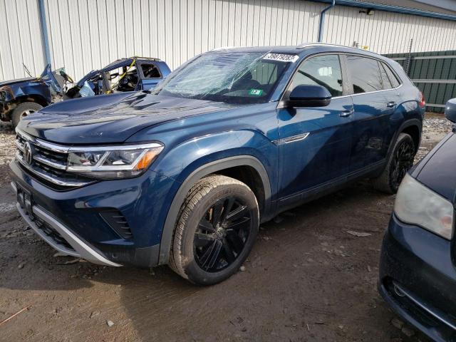 1V2HE2CA1NC227786 - 2022 VOLKSWAGEN ATLAS CROS SE ლურჯი ფოტო 1