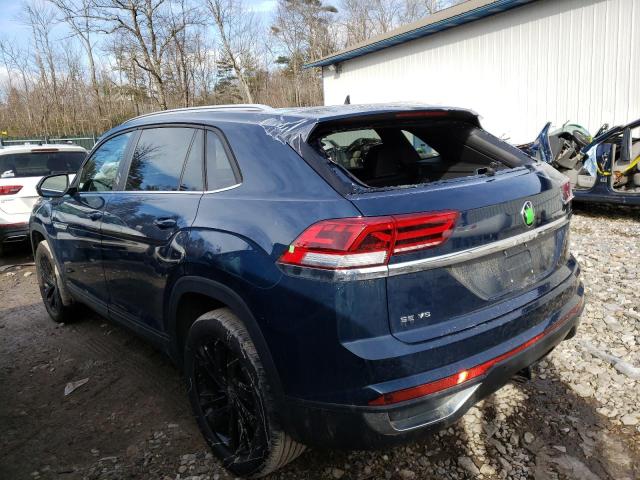 1V2HE2CA1NC227786 - 2022 VOLKSWAGEN ATLAS CROS SE ლურჯი ფოტო 2