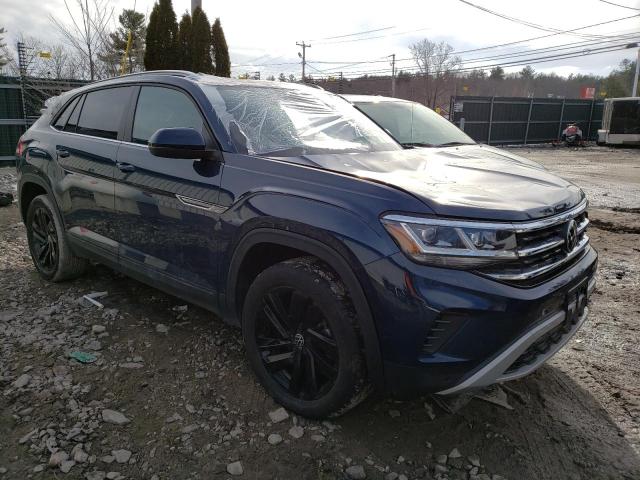 1V2HE2CA1NC227786 - 2022 VOLKSWAGEN ATLAS CROS SE ლურჯი ფოტო 4