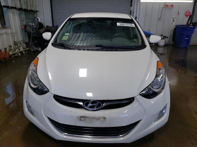 5NPDH4AE1DH411296 - 2013 HYUNDAI ELANTRA GLS WHITE photo 5