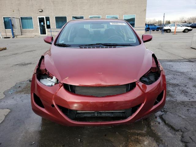 5NPDH4AE9DH441906 - 2013 HYUNDAI ELANTRA GLS RED photo 5