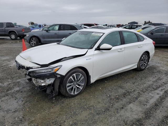 1HGCV3F41MA007230 - 2021 HONDA ACCORD HYBRID EX WHITE photo 1