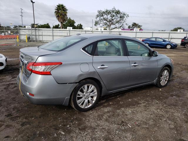 3N1AB7AP8DL655098 - 2013 NISSAN SENTRA S GRAY photo 3