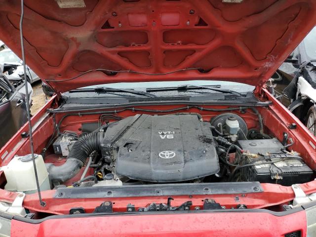 5TELU42N56Z309554 - 2006 TOYOTA TACOMA DOUBLE CAB წითელი ფოტო 11