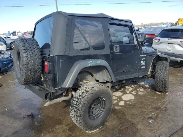 1J4FA49S22P757649 - 2002 JEEP WRANGLER / SPORT BLACK photo 3