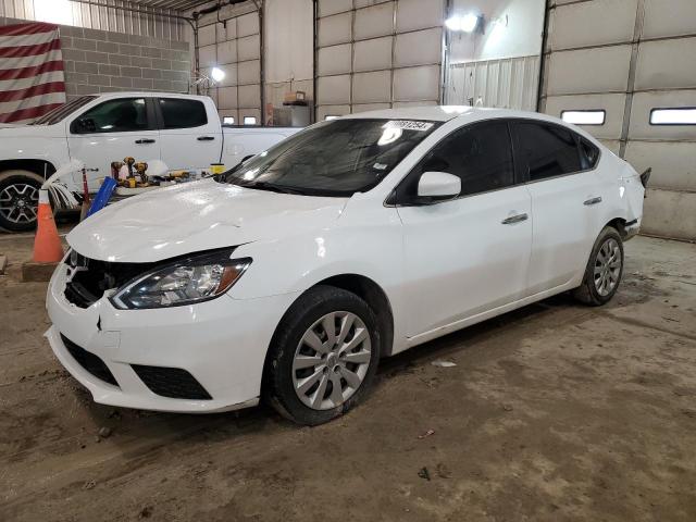 3N1AB7AP0KY360917 - 2019 NISSAN SENTRA S WHITE photo 1