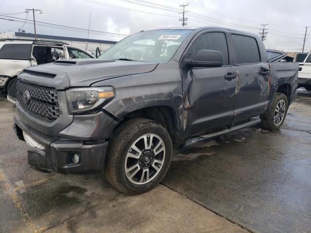 5TFDY5F18KX847382 - 2019 TOYOTA TUNDRA CREWMAX SR5 GRAY photo 1