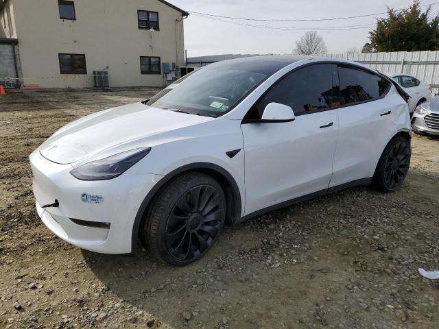 7SAYGDEF6NF307879 - 2022 TESLA MODEL Y WHITE photo 1