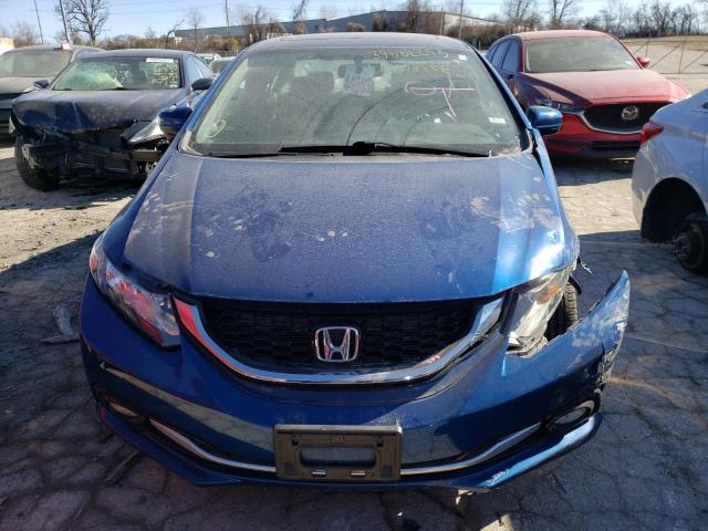 19XFB2F99FE078802 - 2015 HONDA CIVIC EXL BLUE photo 5