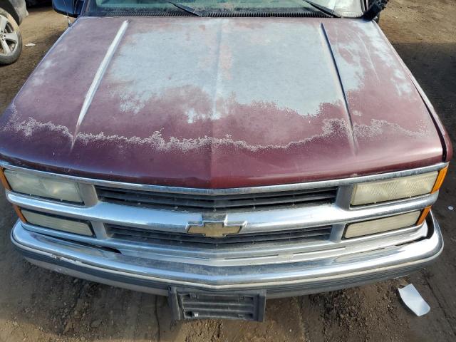 1GNEC16K6SJ374158 - 1995 CHEVROLET SUBURBAN C1500 BURGUNDY photo 11