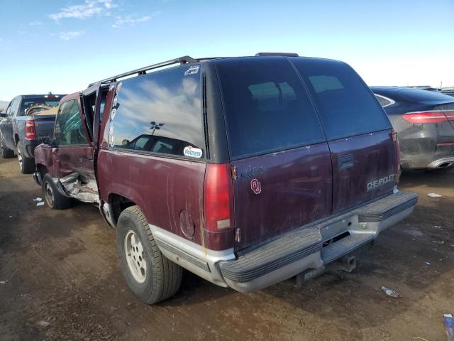 1GNEC16K6SJ374158 - 1995 CHEVROLET SUBURBAN C1500 BURGUNDY photo 2