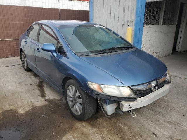 19XFA1F82AE061370 - 2010 HONDA CIVIC EX BLUE photo 4