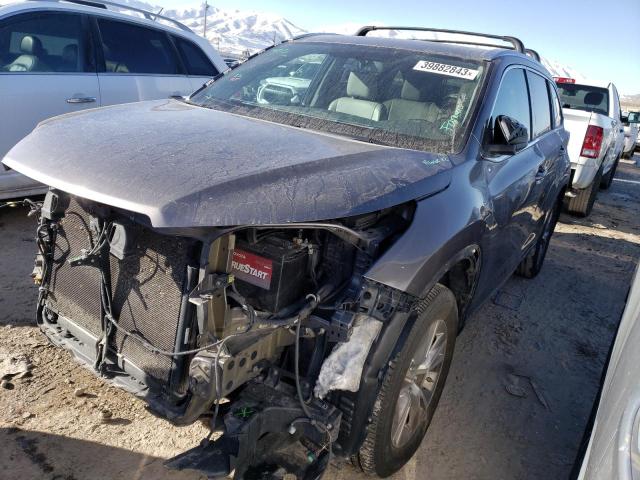 5TDJKRFH1FS204991 - 2015 TOYOTA HIGHLANDER XLE შავი ფოტო 1