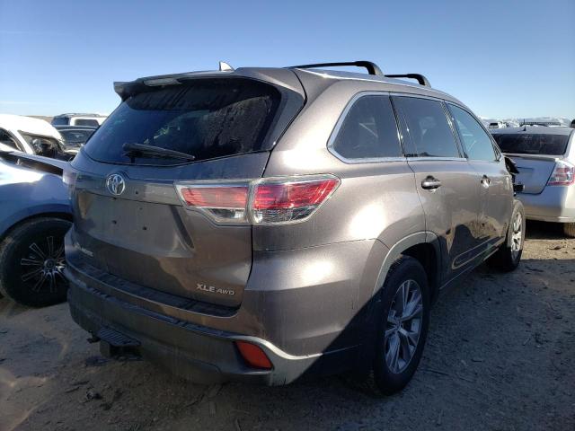 5TDJKRFH1FS204991 - 2015 TOYOTA HIGHLANDER XLE შავი ფოტო 3