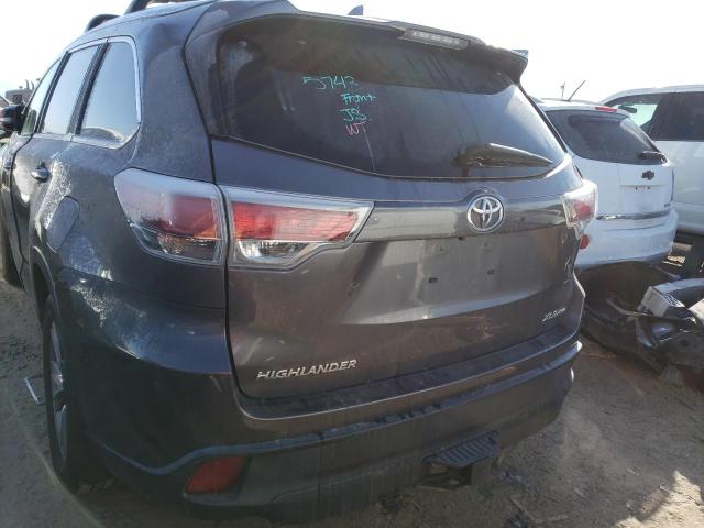 5TDJKRFH1FS204991 - 2015 TOYOTA HIGHLANDER XLE შავი ფოტო 6