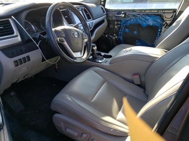 5TDJKRFH1FS204991 - 2015 TOYOTA HIGHLANDER XLE შავი ფოტო 7