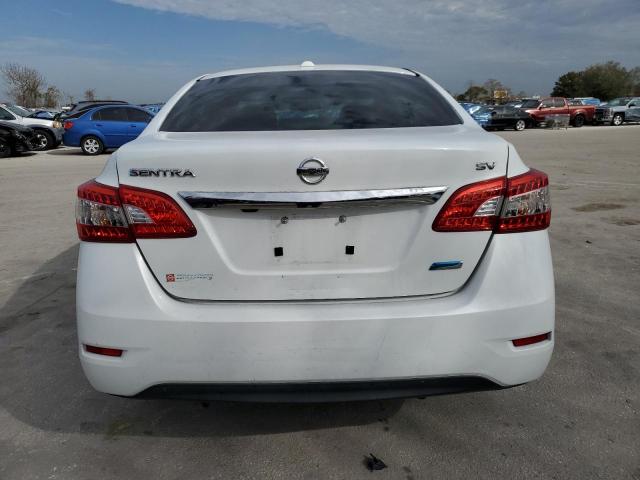 3N1AB7AP4EY261408 - 2014 NISSAN SENTRA S WHITE photo 6