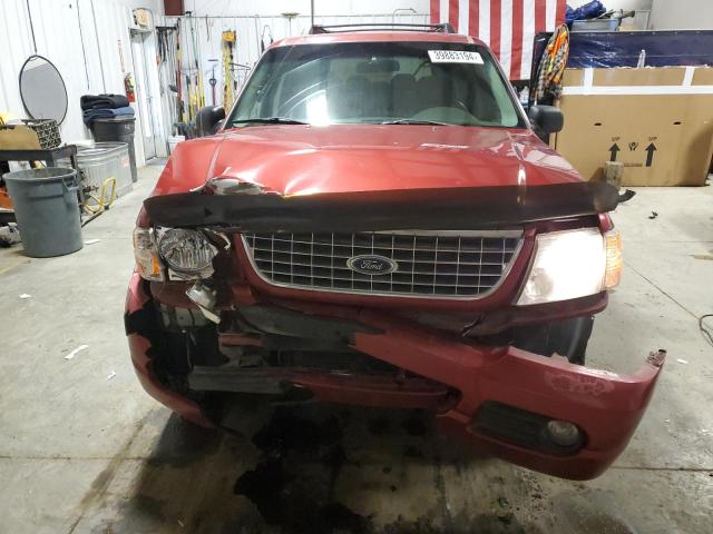 1FMZU73K25UB09024 - 2005 FORD EXPLORER XLT BURGUNDY photo 5