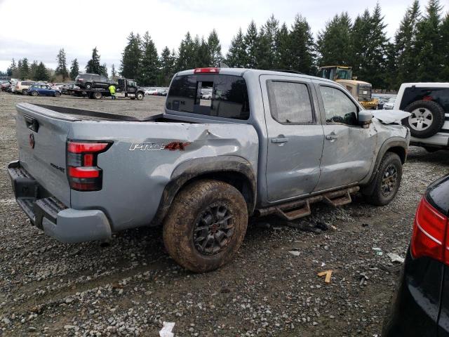 1N6ED1EK2PN671075 - 2023 NISSAN FRONTIER S GRAY photo 3