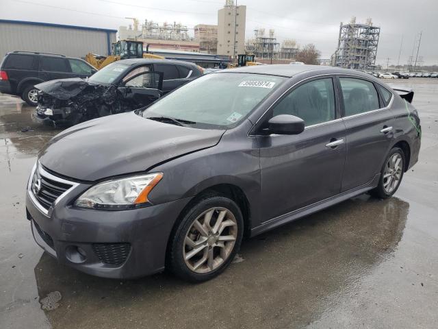 3N1AB7AP2EY296447 - 2014 NISSAN SENTRA S GRAY photo 1