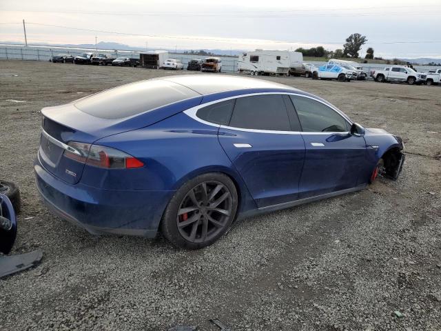 5YJSA1E47FF119116 - 2015 TESLA MODEL S ლურჯი ფოტო 3