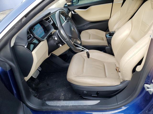 5YJSA1E47FF119116 - 2015 TESLA MODEL S ლურჯი ფოტო 7