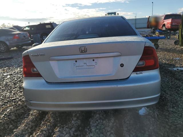 1HGEM22552L099481 - 2002 HONDA CIVIC LX SILVER photo 6