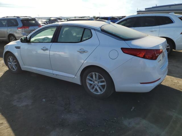 KNAGM4A72D5413923 - 2013 KIA OPTIMA LX WHITE photo 2