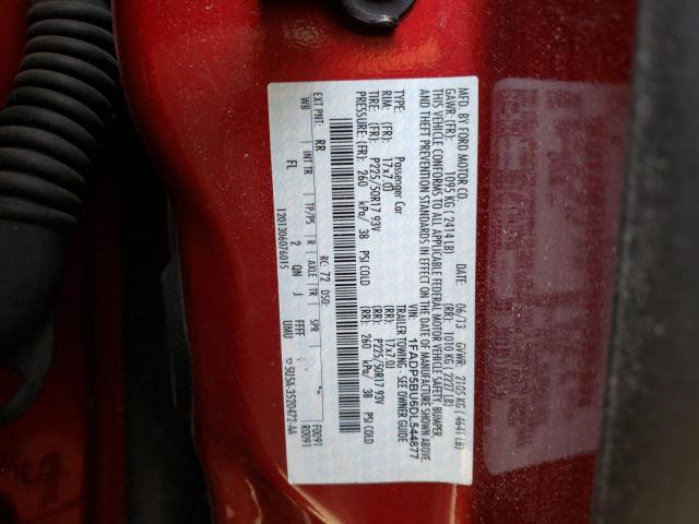 1FADP5BU6DL544877 - 2013 FORD C-MAX SEL 红色 照片 12