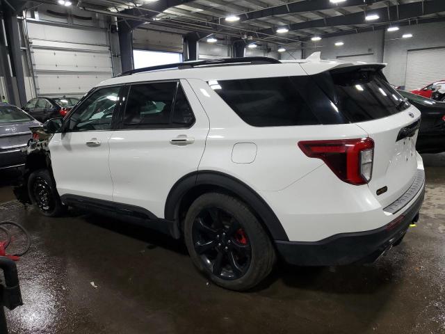 1FM5K8GC1LGB39639 - 2020 FORD EXPLORER ST WHITE photo 2