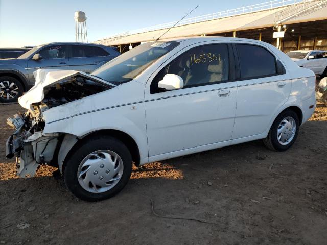 KL1TD52635B443715 - 2005 CHEVROLET AVEO BASE WHITE photo 1