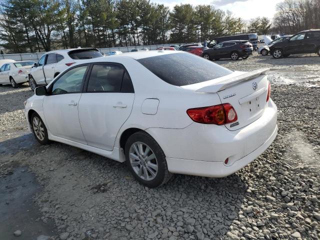 2T1BU40E99C054433 - 2009 TOYOTA COROLLA BASE WHITE photo 2