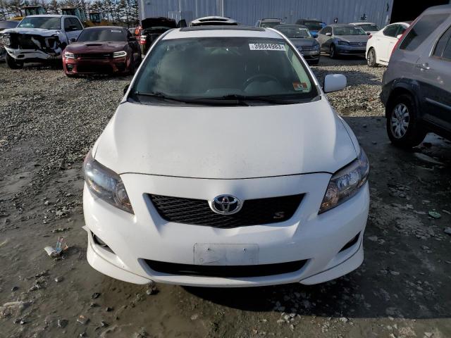 2T1BU40E99C054433 - 2009 TOYOTA COROLLA BASE WHITE photo 5