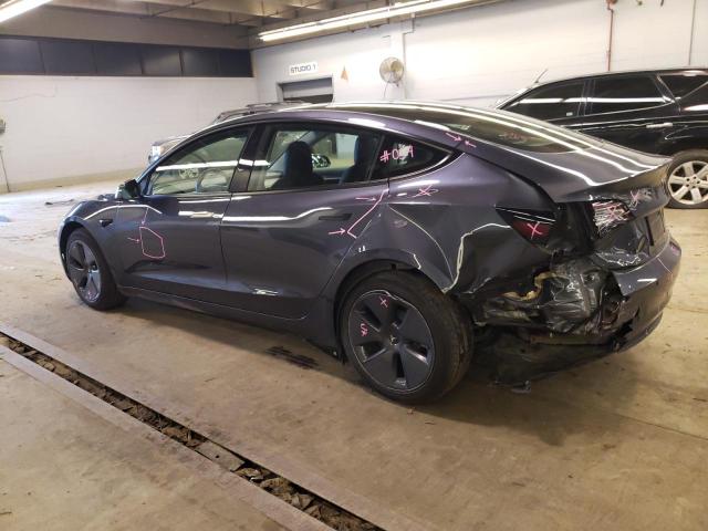 5YJ3E1EB5NF240507 - 2022 TESLA MODEL 3 GRAY photo 2