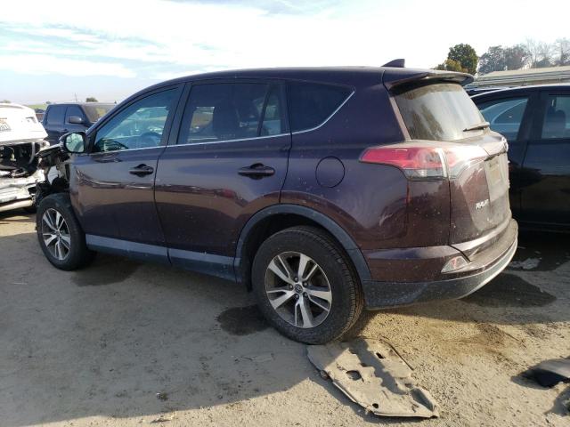 2T3RFREV6JW806274 - 2018 TOYOTA RAV4 ADVENTURE BURGUNDY photo 2