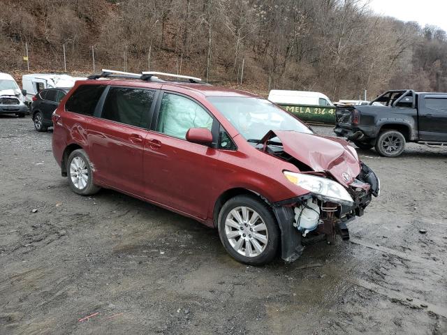 5TDJK3DC1FS108816 - 2015 TOYOTA SIENNA LE RED photo 4