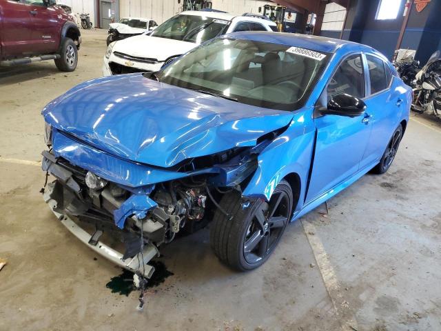 3N1AB8DV5NY238137 - 2022 NISSAN SENTRA SR BLUE photo 1