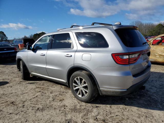 1C4RDHDG2GC301430 - 2016 DODGE DURANGO LIMITED SILVER photo 2