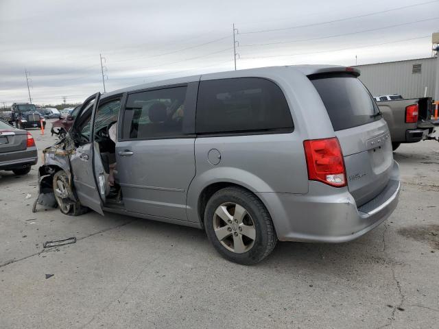 2C4RDGBG3DR660687 - 2013 DODGE GRAND CARA SE SILVER photo 2