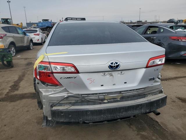 4T1BD1FK8CU013065 - 2012 TOYOTA CAMRY HYBRID SILVER photo 6