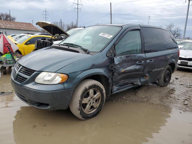 1D4GP45R66B500463 - 2006 DODGE CARAVAN SXT BLUE photo 1