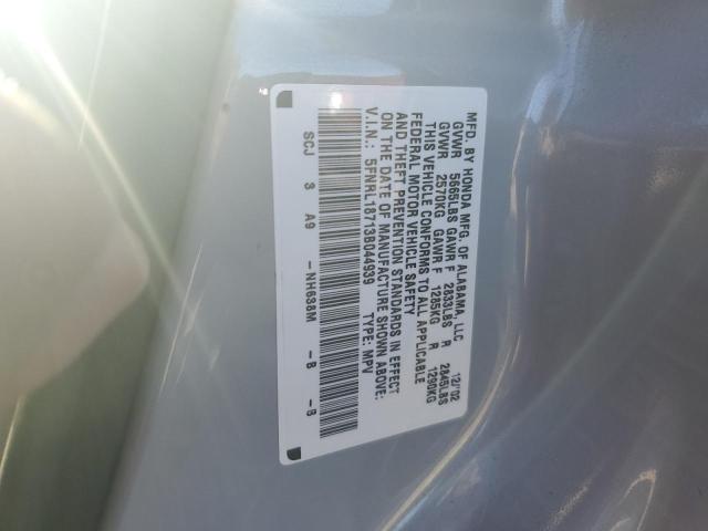 5FNRL18713B044939 - 2003 HONDA ODYSSEY EXL SILVER photo 13