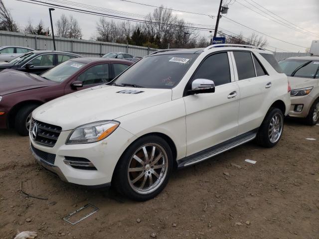 4JGDA5HB3DA172164 - 2013 MERCEDES-BENZ ML 350 4MATIC WHITE photo 1